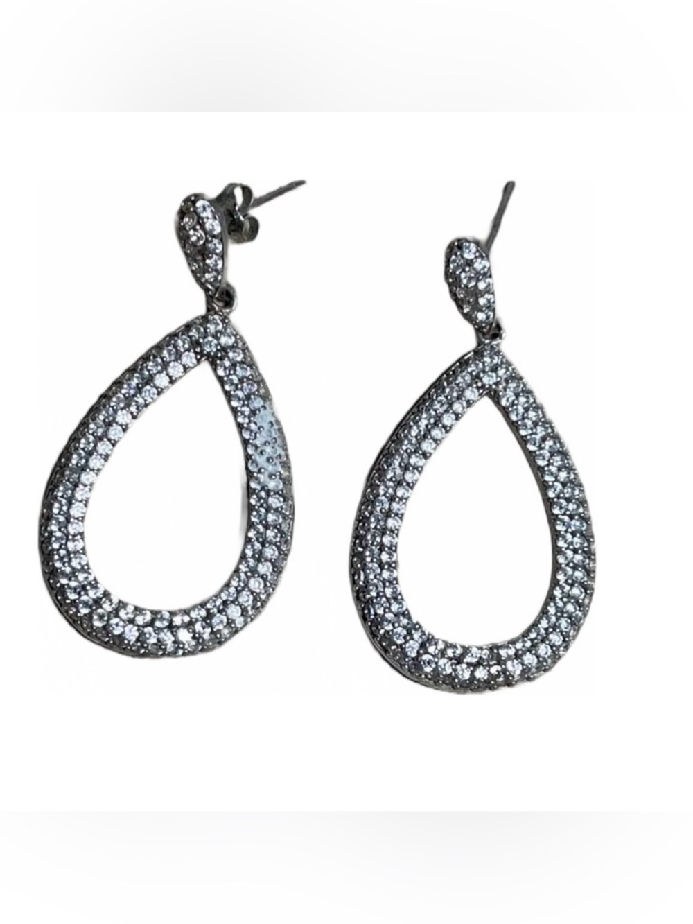 Diamond Accent Pave earrings.,